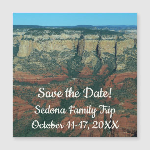 Ebenen der Roten Felsen in Sedona Arizona Magnetkarte
