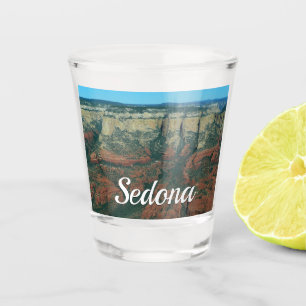 Ebenen der Roten Felsen in Sedona Arizona Schnapsglas