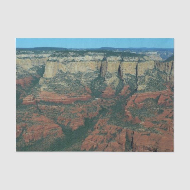 Ebenen der Roten Felsen in Sedona Arizona Seidenpapier (Vorderseite)