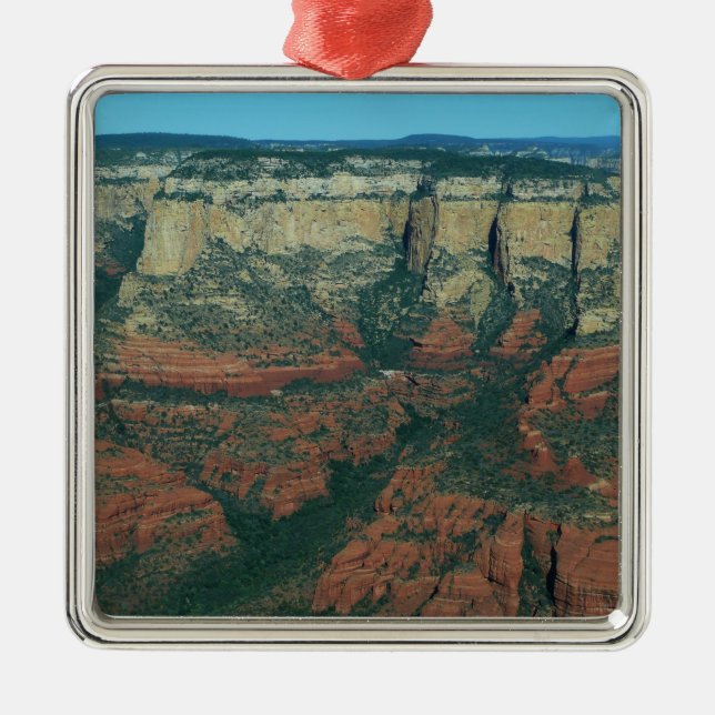 Ebenen der Roten Felsen in Sedona Arizona Silbernes Ornament (Vorne)
