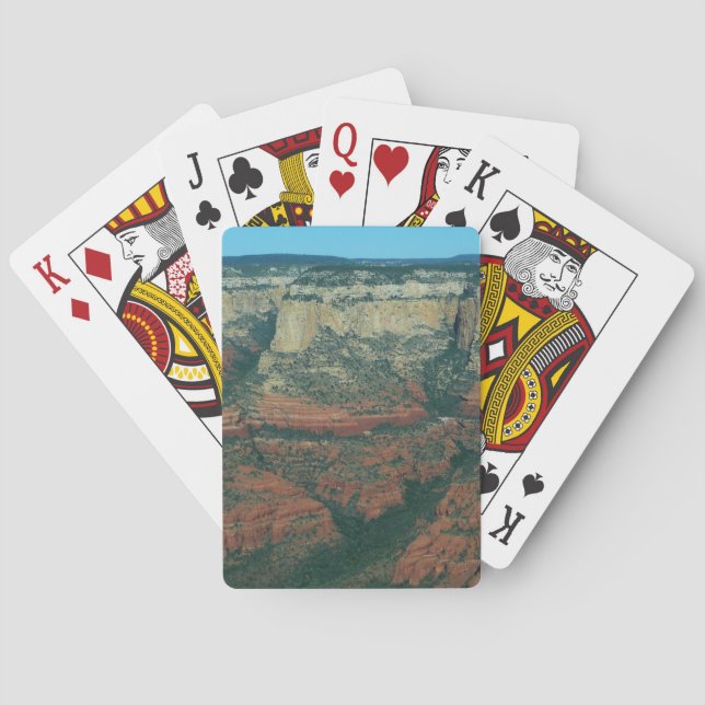 Ebenen der Roten Felsen in Sedona Arizona Spielkarten (Rückseite)
