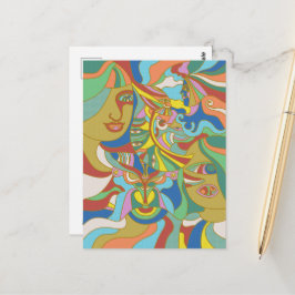 Ebenen der Transformation Postkarte