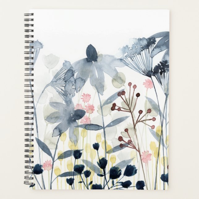 Ebenen Garten - Aquarellfarben - Blume Planer (Vorderseite)