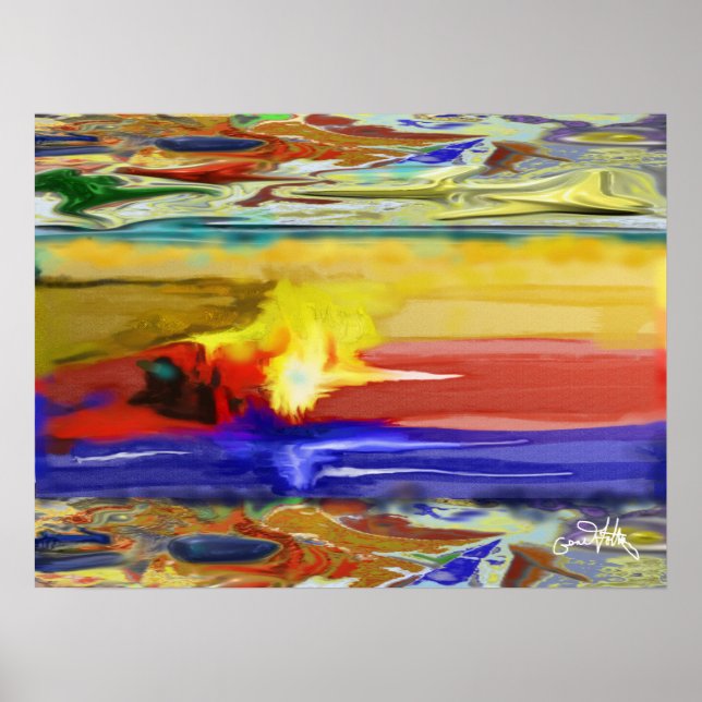 Ebenen in der Abstrakten Welt Poster (Vorne)