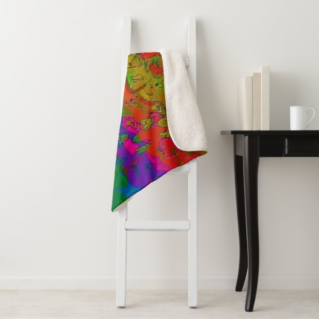 "Ebenen in Farbe" Sherpa Blanket Sherpadecke (Beispiel)