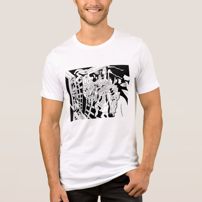 Ebenen Tri-Blend Shirt (Vorderseite)