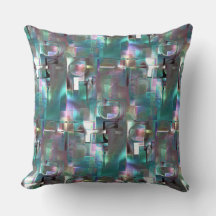 Ebenen von Gradienten, grünen Formen und farbigen 