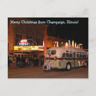 Ebenen-Weihnachtsparade Feiertagspostkarte