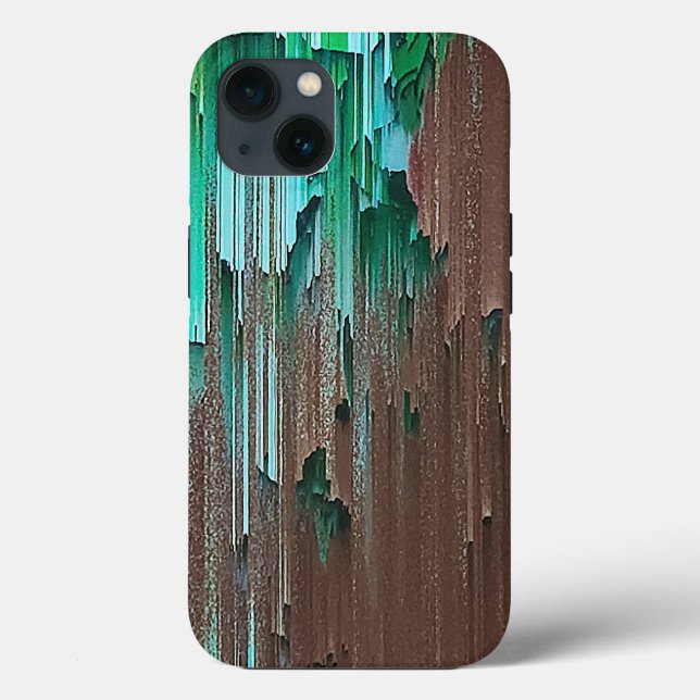 Ebenengrüne und braune Farbe Case-Mate iPhone Hülle (Rückseite)