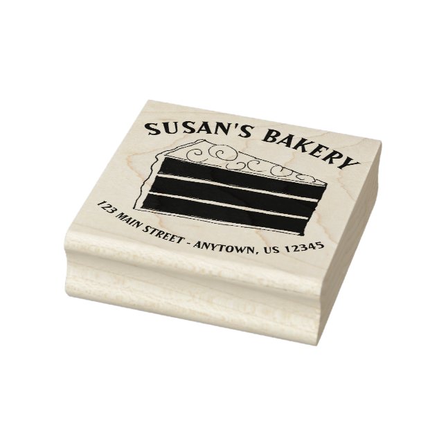 Ebenenkuchen, gebacken durch Personalisierte Backw Gummistempel (Stempel)