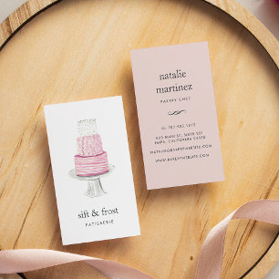 Ebenenkuchen   Vertikal Visitenkarte