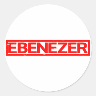 Ebenezer Briefmarke Runder Aufkleber