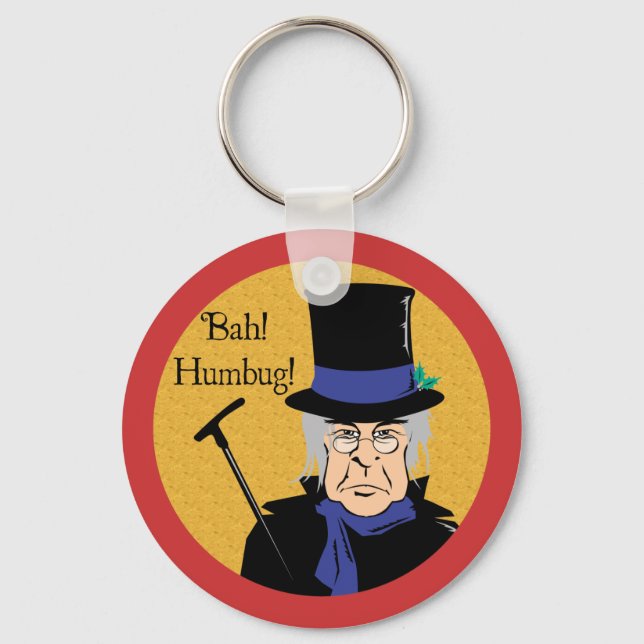 Ebenezer Scrooge Bah! Humbug! Schlüsselanhänger (Vorderseite)