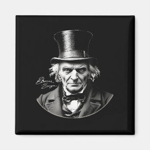 Ebenezer Scrooge-Merkmal mit Unterschrift Magnet