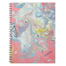 Ebenholz Ebru Wasser Marmorierung Pastell Herzform