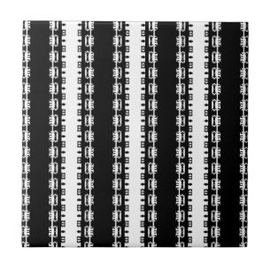 Ebenholz-Rhythmus afrikanisches Muster Fliese