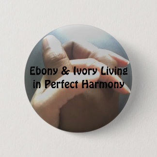 Ebenholz u. Elfenbein, die in der perfekten Button