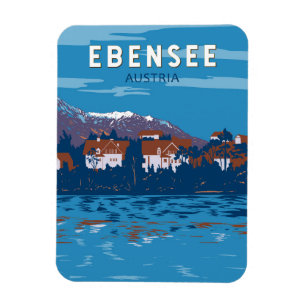 Ebensee Austria Travel Art Vintag Magnet