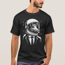 Eber als Astronaut im Kosmos T-Shirt