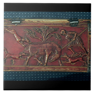 Eber-Jagd, Plakette von einer byzantinischen Fliese