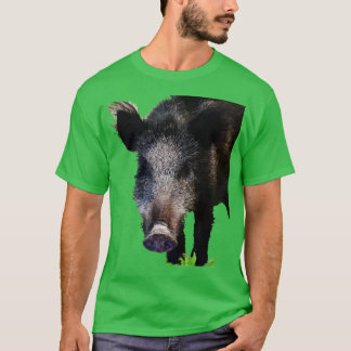 Eber macht Blickkontakt Vektor Kunst T-Shirt