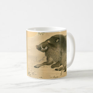 Eber-Malerei-Symbol-Schwein-Jahr-Tasse Kaffeetasse