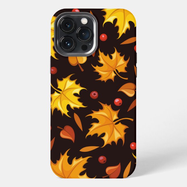Ebereschen-Früchte Fallende Blätter iPhone 13 Hüll Pro Max Hülle (Rückseite)