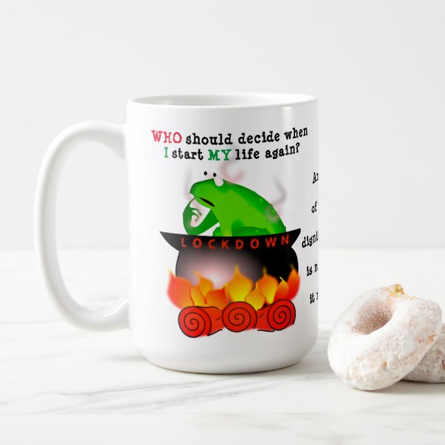 Eberfrosch Kaffeetasse (Mit Donut)