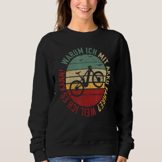 Ebike Bicycle Rider Electric Batterie E Bike Mount Sweatshirt