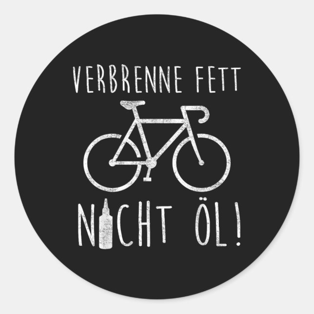 Ebike Cyclist Bicycle Pendant Umwelt Prote Runder Aufkleber (Vorderseite)