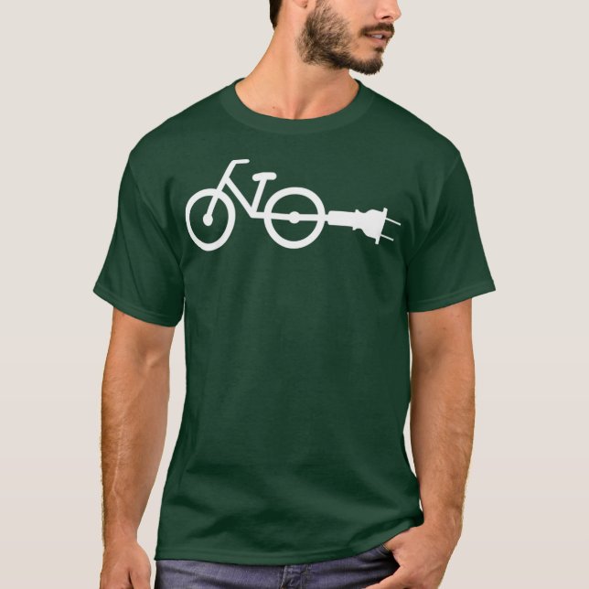 Ebike Electric Bike Funny Gift Neuheit Fahrrad T-Shirt (Vorderseite)