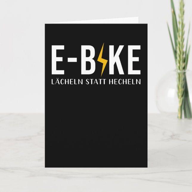 EBike-Sprichwort Karte (Vorderseite)