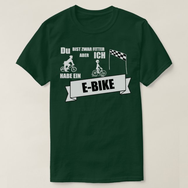 EBike stolz lustig T-Shirt (Design vorne)