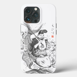 Ebisu - Gott des Fischfangs und Handels (Tuschemal Case-Mate iPhone Hülle