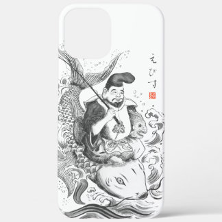 Ebisu - Gott des Fischfangs und Handels (Tuschemal Case-Mate iPhone Hülle