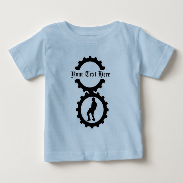 EBM Logo_4 Schablone Baby T-shirt (Vorderseite)