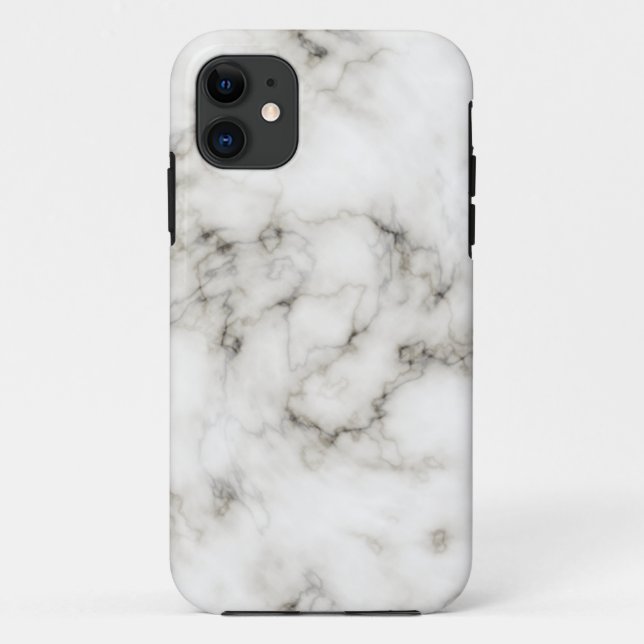 Ebony-Elfenbeinmarmor Case-Mate iPhone Hülle (Rückseite)