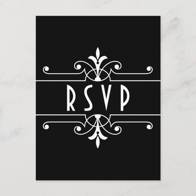 Ebony Extravagant Ornamental UAWG Postkarte (Vorderseite)