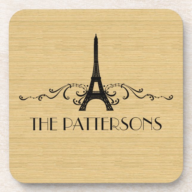 Ebony French Blüh Untersetzer Set (Vorderseite)