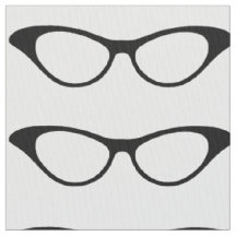 Ebony Girly Geek lunettes tissu