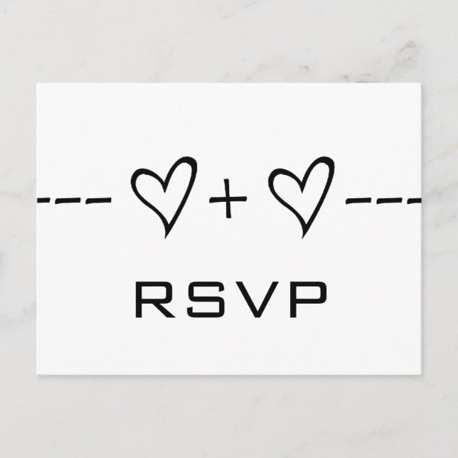 Ebony Heart Equation UAWG Postkarte (Vorderseite)