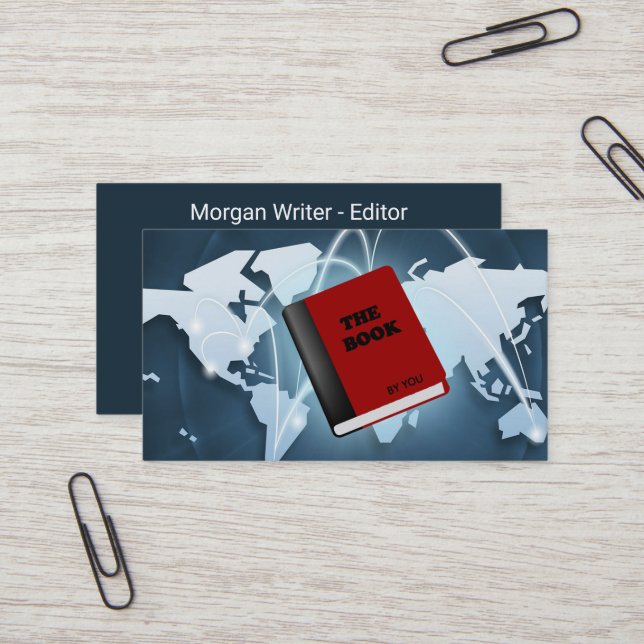 eBook World Connection Ghostwriter Author, ZSSG Visitenkarte (Vorderseite/Rückseite Beispiel)
