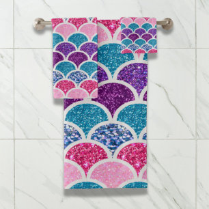 écailles de sirène violette rose aqua