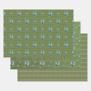 Écale le jeu de papier de recouvrement de poisson