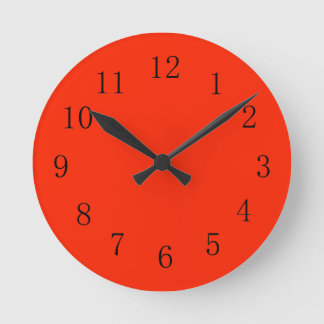 Écarpe Lumineuse Rouge Horloge murale de la cuisin