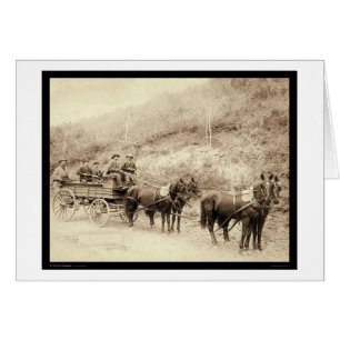 Écart-type 1890 de chariot de trésor de bois mort