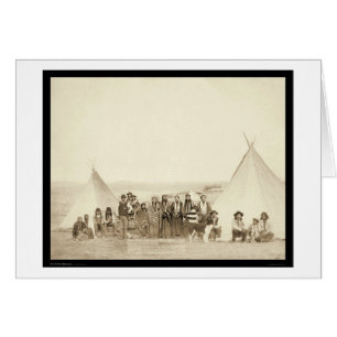 Écart-type indien 1890 de camp du Tipi du grand