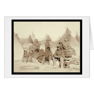 Écart-type indien 1891 de camp de Miniconjou de