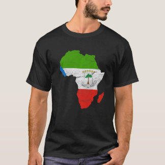 Ecatorial Guinea Flag Africa Kontinent Ecuador T-Shirt