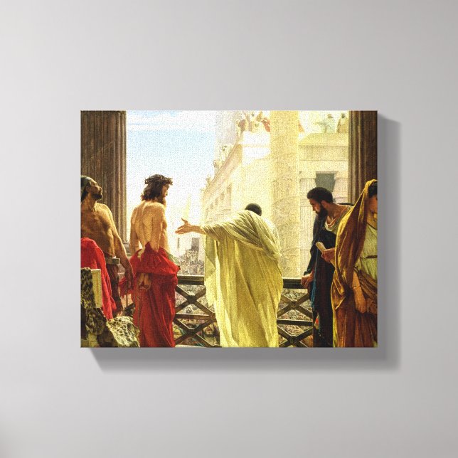Ecce Homo, 1871 von Antonio Ciseri Leinwanddruck (Vorderseite)